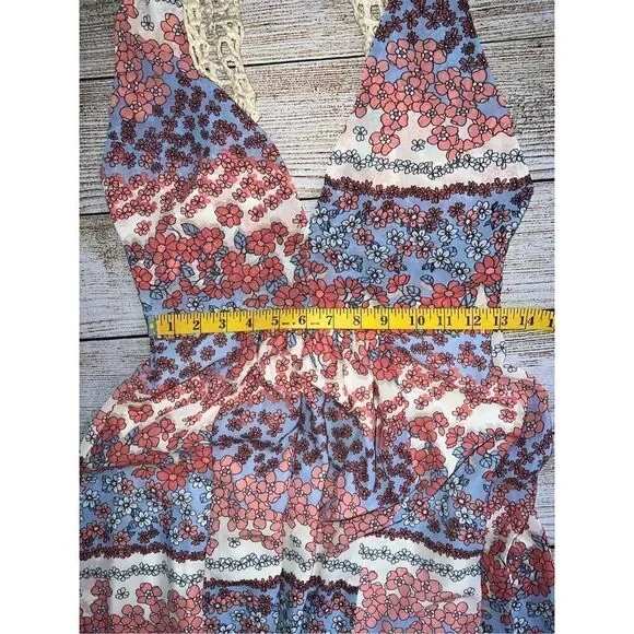 Forever XXI Floral Plunging Maxi Dress (Sm) - Picture 6 of 12